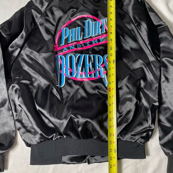 Vintage 90s Phil dirt and the dozers band bomber button up nylon jacket - Picture 3 of 6
